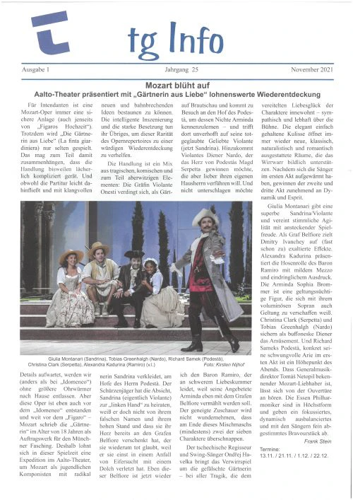 tgInfo Ausgabe 25-1 | © Theatergemeinde