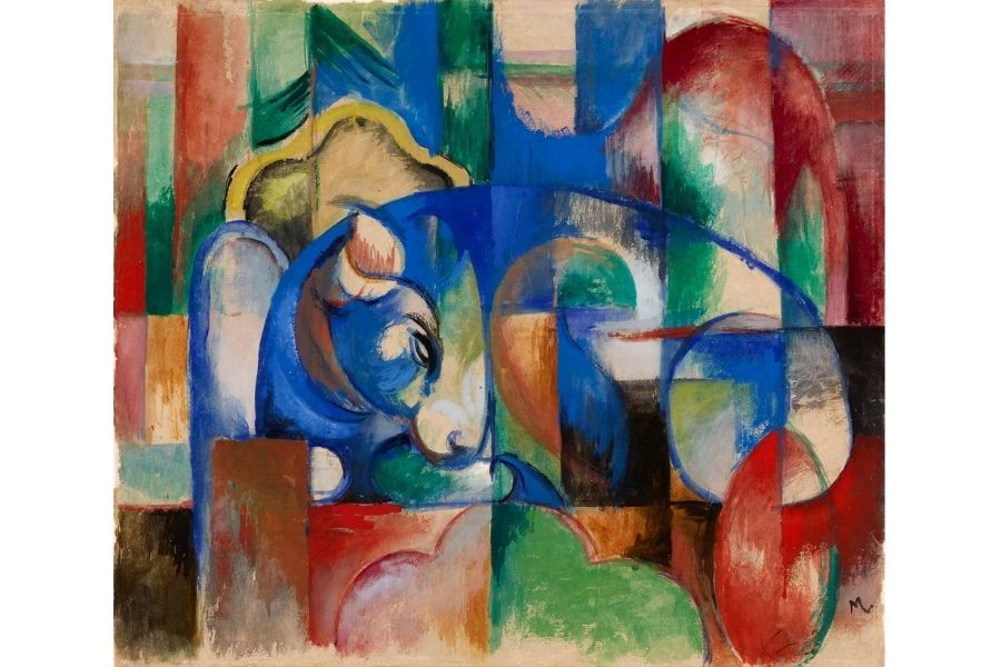 Franc Marc: Liegender Stier (1913) | © Museum Folkwang