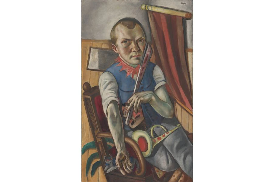Max Beckmann, Selbstbildnis als Clown, 1921 | © von der Heydt-Museum