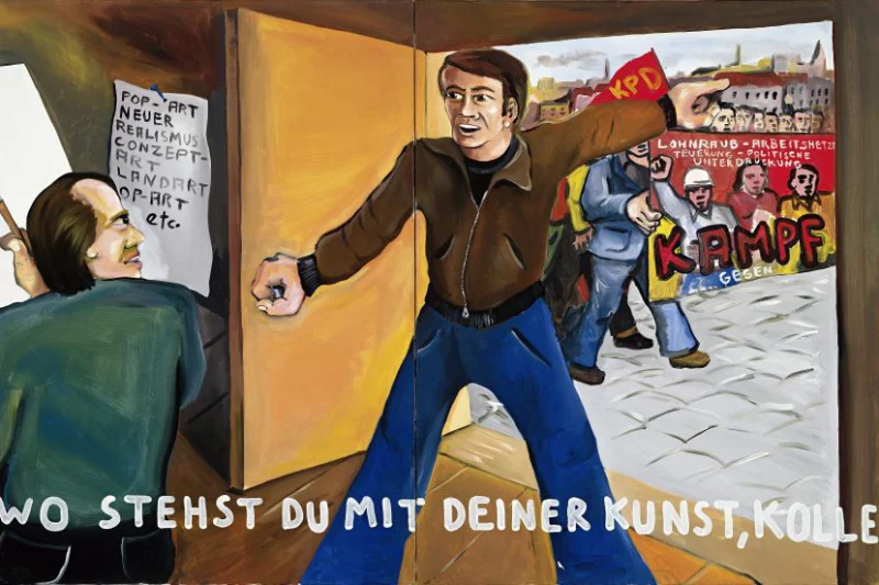 Jörg Immendorf: Wo stehst Du mit Deiner Kunst, Kollege? (1973) | © VG Bild-Kunst, Bonn 2026