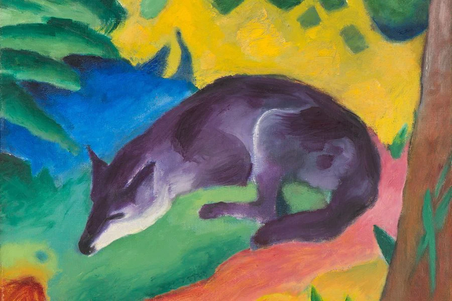Franz Marc: Fuchs (Blauschwarzer Fuchs), 1911 | © Medienzentrum Wuppertal