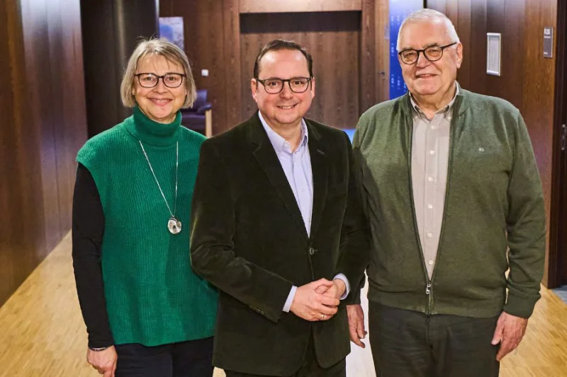 Sigrid Riemer, Thomas Kufen, Hans-Bernd Schleiffer (v.l.n.r.) | © Moritz Leick, Stadt Essen