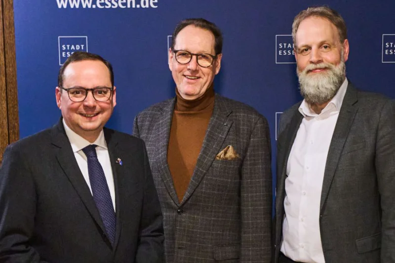 Thomas Kufen, Peter Thieler, Fritz Frömming (v.l.n.r.) | © Moritz Leick, Stadt Essen