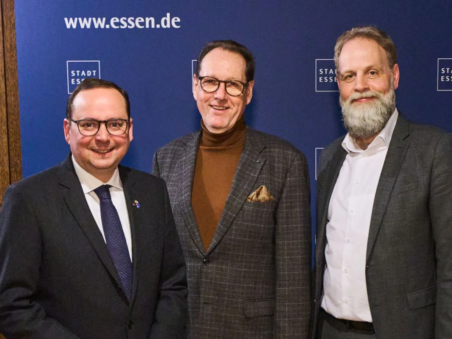 Thomas Kufen, Peter Thieler, Fritz Frömming (v.l.n.r.) | © Moritz Leick, Stadt Essen