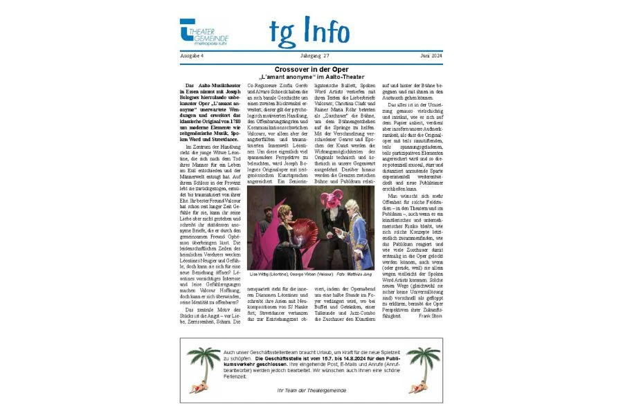 tgInfo Ausgabe 27-4 | © Theatergemeinde