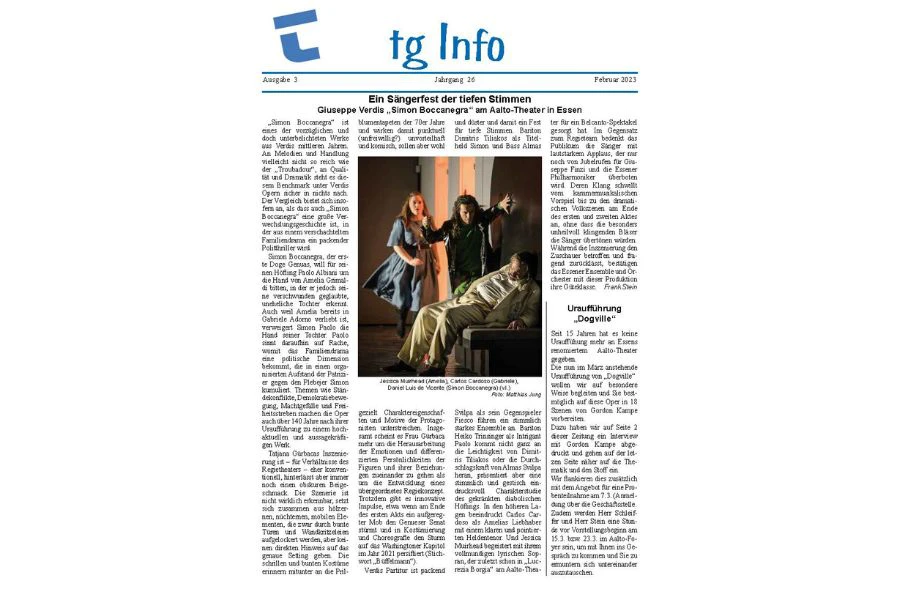 tgInfo 26-3 | © Theatergemeinde