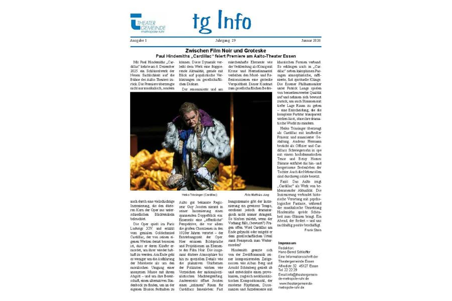 tgInfo Ausgabe 29-2 | © Theatergemeinde