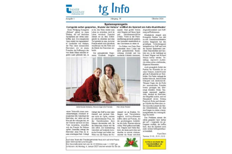 tgInfo Ausgabe 30-1 | © Theatergemeinde